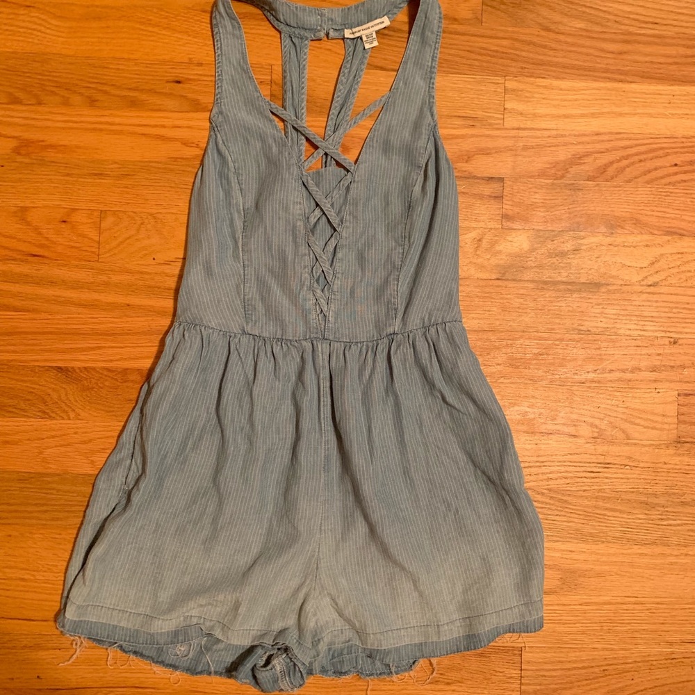 American Eagle AEO Denim Romper